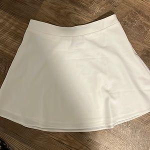 White skater skirt